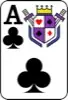 Ace of Clubs floating decoration
