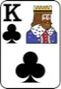 King of Clubs floating decoration